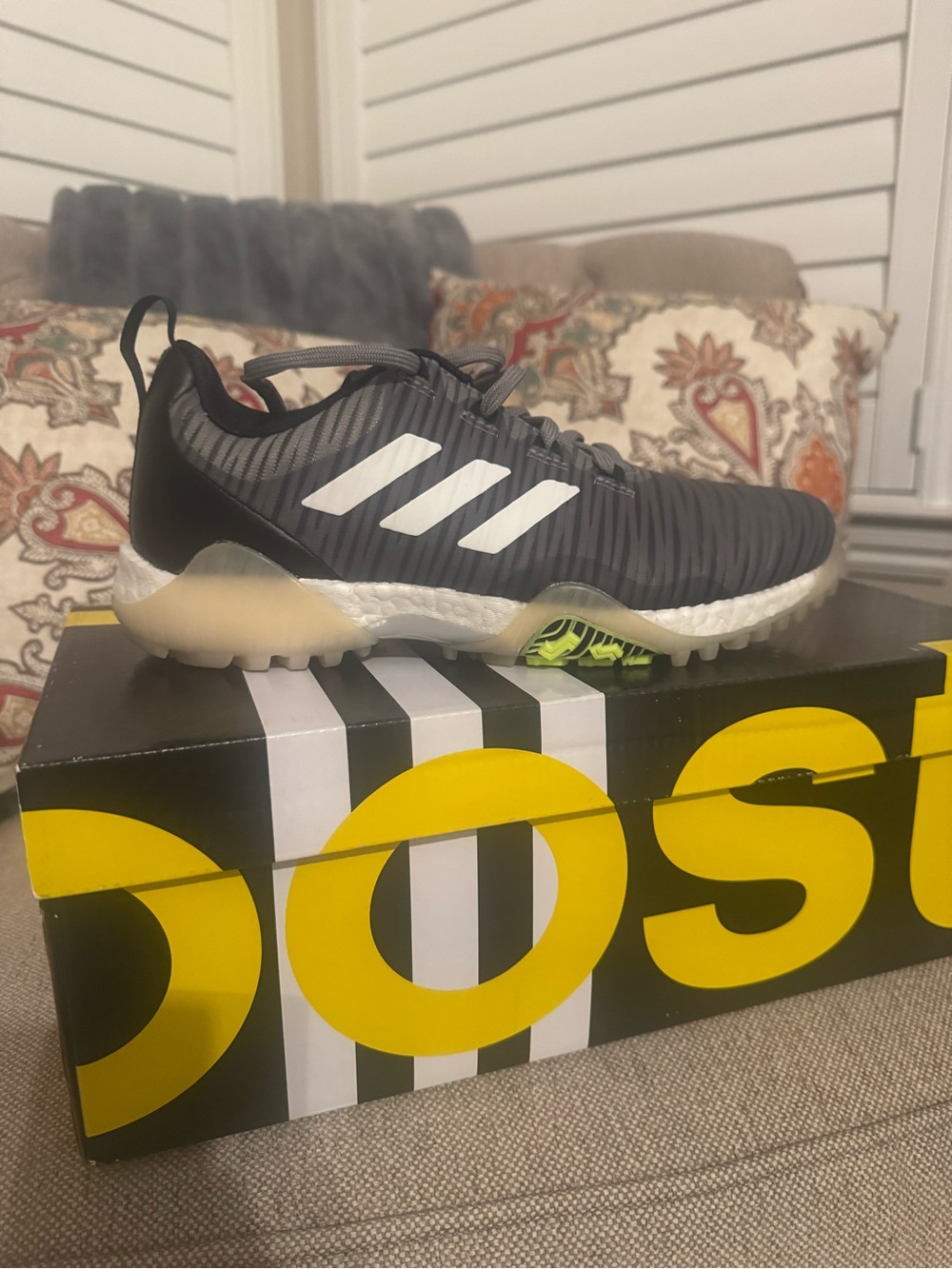 adidas Women’s Black and White Athletic Shoes with Cream Sole